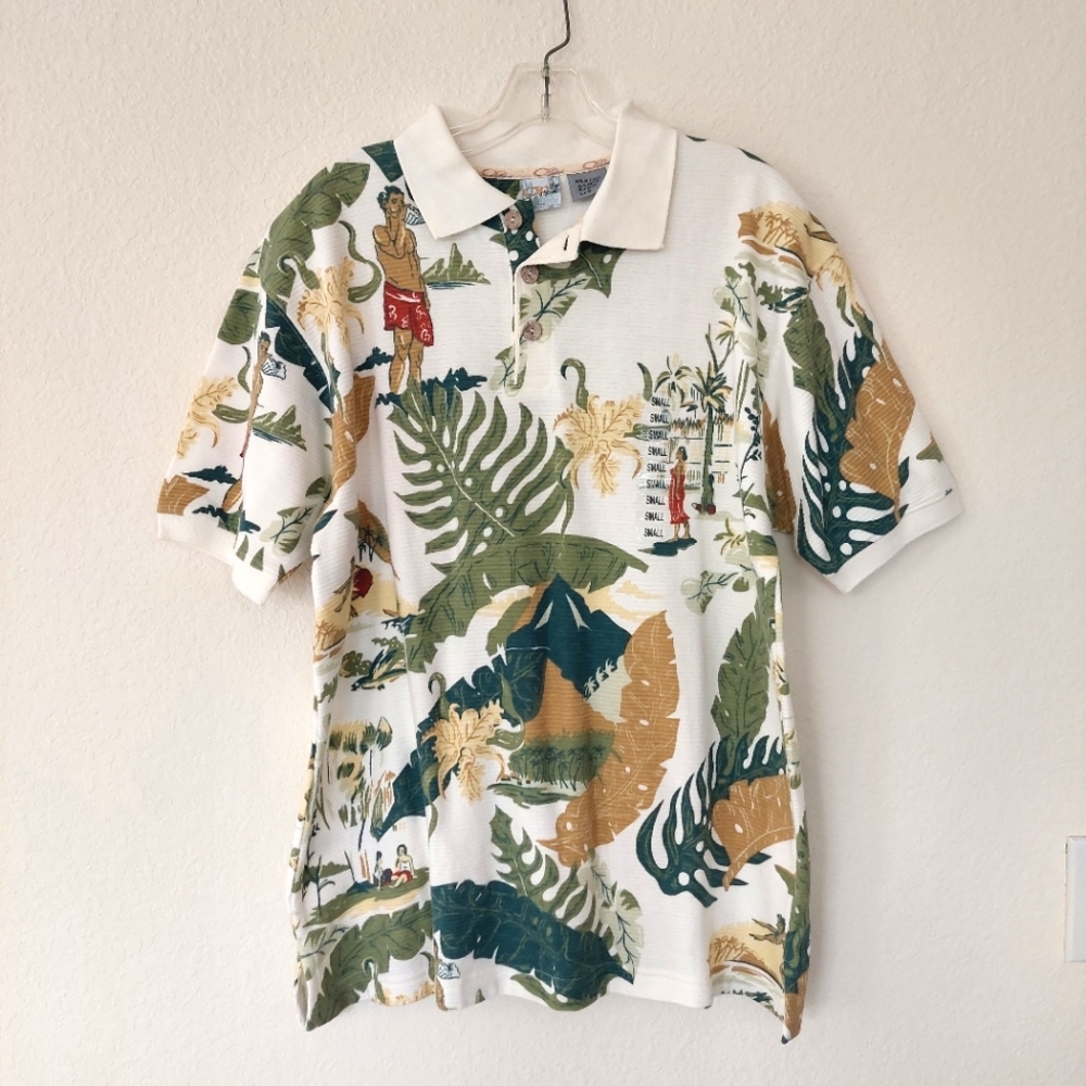 Ocean Pacific Sport beach traditions Polo shirt NWT